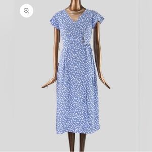 Sienna Sky Blue Floral Midi Dress